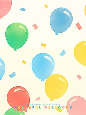 PSD 일러스트 사람없음 컬러풀 파티 꽃가루 풍선 국내일러스트 컬러 이벤트 가루 파일형식