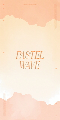 PSD 일러스트 수채화 사람없음 웨이브 번짐 살구색 파스텔톤 국내일러스트 컬러 파일형식 효과