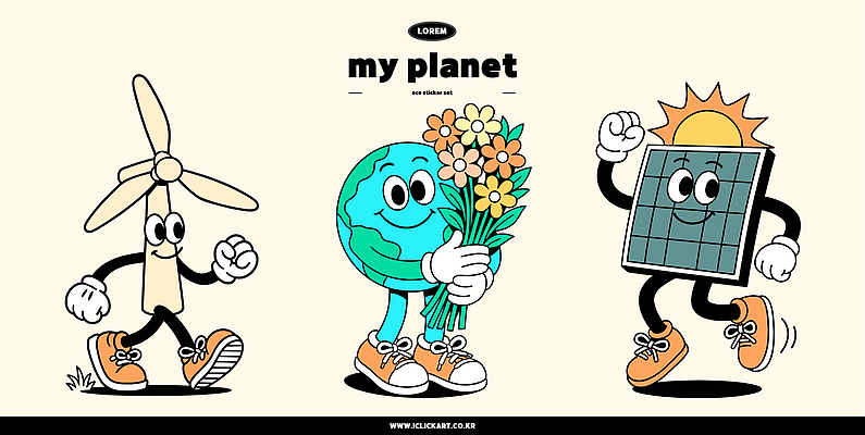 꽃다발 하늘색 스티커 일러스트 안기 미소 들기 사람없음 세트 태양 손들기 걷기 귀여움 환경 그린캠페인 점프 그린에너지 환경보전 풍력발전소 집열판 풍력기 키치 일러캐릭터 지구캐릭터 에너지의날 AI파일 자연요소 캐릭터 기념일 꽃 지구 캠페인 컨셉 모션 표정 파란색 발전소 에너지 풍력에너지 사회이슈 태양에너지 파일형식 벡터