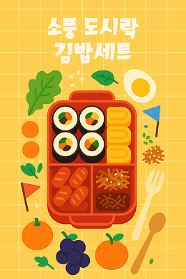 포크 일러스트 포도 반찬 귤 사람없음 장식 세트 소풍 노란색 숟가락 당근 깃발 상추 김밥 도시락 격자 삶은계란 계란말이 도시락통 비엔나소시지 우엉조림 정성 맛있는 국내일러스트 AI파일 식기 음식 컬러 무늬 채소 과일 뿌리채소 수저 야외활동 계란 용기_그릇 소시지 계란요리 조림 파일형식 벡터