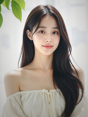 JPG 편집이미지 응시 여자 잎 한명 미소 상반신 성인 햇빛 뷰티 뷰티풀 청순 의료성형뷰티 성인여자한명만 편집실사 오프숄더 AI인물포토 AI콘텐츠 식물 1 시선 컨셉 상의 표정 사람 태양 CG 여자한명만 성인여자만 파일형식 AI포토