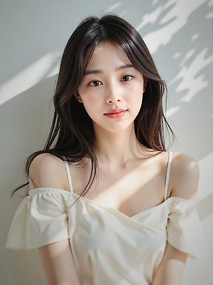JPG 편집이미지 응시 여자 그림자 한명 미소 상반신 성인 햇빛 뷰티 뷰티풀 청순 의료성형뷰티 성인여자한명만 편집실사 오프숄더 AI인물포토 AI콘텐츠 1 시선 컨셉 상의 표정 사람 태양 CG 여자한명만 성인여자만 파일형식 AI포토