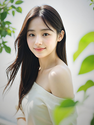 JPG 편집이미지 응시 여자 잎 바람 한명 미소 상반신 성인 햇빛 뷰티 뷰티풀 청순 의료성형뷰티 성인여자한명만 편집실사 오프숄더 AI인물포토 AI콘텐츠 자연요소 식물 1 시선 컨셉 상의 날씨 표정 사람 태양 CG 여자한명만 성인여자만 파일형식 AI포토