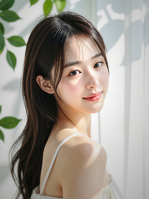 JPG 편집이미지 응시 여자 잎 그림자 한명 미소 상반신 성인 햇빛 뷰티 뷰티풀 청순 의료성형뷰티 성인여자한명만 편집실사 오프숄더 AI인물포토 AI콘텐츠 식물 1 시선 컨셉 상의 표정 사람 태양 CG 여자한명만 성인여자만 파일형식 AI포토