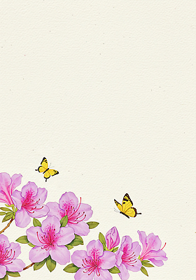 JPG 꽃 분홍색 나비 백그라운드 꽃백그라운드 일러스트 봄꽃 자연 수채화 프레임 사람없음 봄 진달래 한지 철쭉 카피스페이스 봄배경 국내일러스트 AI일러스트 AI콘텐츠 식물 계절 종이 컬러 곤충 공백 생태계 파일형식