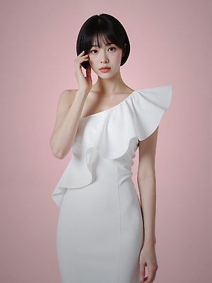 JPG 편집이미지 원피스 여자 분홍색 포즈 한명 성인 뷰티 단발머리 뷰티풀 의료성형뷰티 성인여자한명만 세련 편집실사 AI인물포토 AI콘텐츠 1 헤어스타일 옷 컬러 사람 CG 여자한명만 성인여자만 파일형식 AI포토