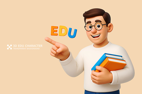 PSD 편집이미지 남자 교재 3D캐릭터 한명 미소 들기 상반신 성인 책 3D 강사 교사 가리킴 살구색 에듀 성인남자한명만 안경낌 편집3D 직업 캐릭터 1 교육 안경 컬러 모션 표정 사람 손짓 디지털합성 에듀케이션 남자한명만 성인남자만 파일형식