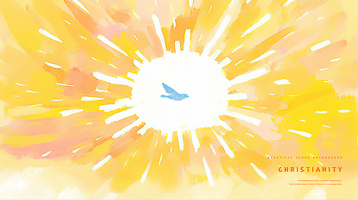 PSD 편집이미지 기독교 조류 수채화 사람없음 후광 이미지편집 동물 종교 빛 파일형식