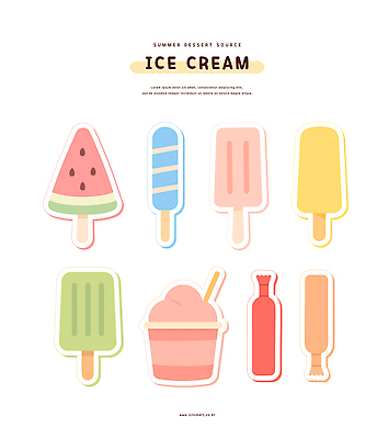 일러스트 디저트 사람없음 여름 숟가락 막대아이스크림 엘리먼트 컵아이스크림 국내일러스트 AI파일 계절 음식 아이스크림 수저 파일형식 벡터