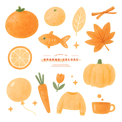 PSD 리본 단풍 오렌지 일러스트 호박 단면 나뭇잎 수채화 어류 사람없음 반짝임 주황색 당근 머그컵 튤립 오브젝트 슬라이스 풍선 긴팔티셔츠 엘리먼트 국내일러스트 꽃 컬러 티셔츠 잎 채소 과일 모션 뿌리채소 컵 수중동물 파일형식