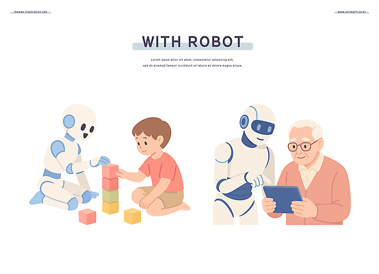 전신 노년 남자 어린이 일러스트 미소 들기 소년 상반신 두명 일상 태블릿 가리킴 무릎꿇기 블록쌓기 남자만 안경낌 휴머노이드 국내일러스트 AI파일 안경 모션 표정 사람 손짓 성인 라이프 전자제품 스마트기기 쌓기 블록 로봇 파일형식 벡터