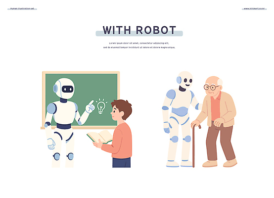 전신 노년 남자 일러스트 청소년 지팡이 미소 들기 상반신 두명 일상 책 학습 걷기 칠판 가리킴 잡기 부축 남자만 휴머노이드 국내일러스트 AI파일 교육 모션 표정 사람 손짓 성인 라이프 로봇 파일형식 벡터