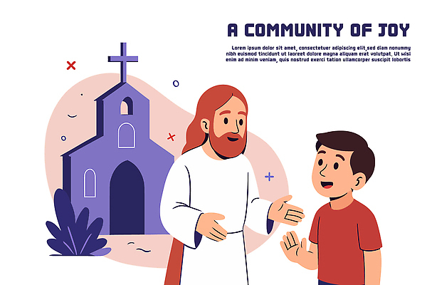 남자 기독교 어린이 일러스트 미소 소년 상반신 성인 두명 교회 손들기 믿음 기쁨 풀 손인사 공동체 신앙심 남자만 국내일러스트 AI파일 식물 감정 종교 종교건축 모션 표정 사람 건물 인사 파일형식 벡터