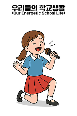 전신 여자 교복 일러스트 노래 청소년 한명 웃음 들기 스쿨라이프 손들기 무릎꿇기 마이크 십대여자한명만 일러캐릭터 AI파일 캐릭터 1 라이프스타일 옷 음악 음향기기 학교 모션 표정 사람 여자한명만 십대여자만 파일형식 벡터