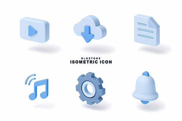PSD 아이콘 하늘색 음표 사람없음 세트 3D아이콘 3D 어플리케이션 알림 오브젝트 톱니바퀴 문서 비즈니스아이콘 재생 클라우드서비스 설정 아이소메트릭 음원 편집3D 기호 음악 비즈니스 파란색 디지털합성 서비스 파일형식