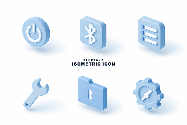 PSD 아이콘 하늘색 사람없음 세트 3D아이콘 3D 스패너 어플리케이션 오브젝트 톱니바퀴 잠금 폴더 비즈니스아이콘 블루투스 아이소메트릭 리스트 전원버튼 편집3D 비즈니스 버튼 파란색 공구 전원_전기 디지털합성 파일 보안 파일형식