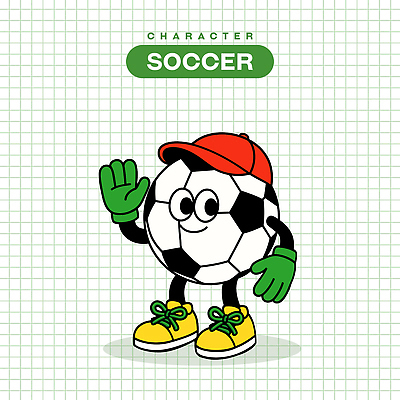 일러스트 축구공 웃음 사람없음 초록색 귀여움 축구 손인사 축구캐릭터 캡모자 일러캐릭터 AI파일 캐릭터 모자_잡화 컬러 컨셉 공 축구용품 표정 구기 인사 스포츠캐릭터 파일형식 벡터