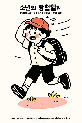 전신 남자 어린이 일러스트 바람 책가방 한명 웃음 소년 잔디 달리기 탐험 잡기 일기 캡모자 소년한명만 일러캐릭터 AI파일 자연요소 식물 캐릭터 모자_잡화 1 가방 모션 날씨 표정 사람 남자한명만 소년만 파일형식 벡터