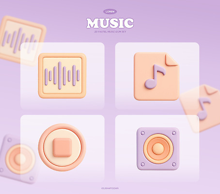 PSD 아이콘 음악 음표 사람없음 세트 3D아이콘 3D 보라색 스피커 오브젝트 문서 오디오 재생 음원 사운드웨이브 편집3D 기호 컬러 음향기기 문화예술 전자제품 소리 디지털합성 파일형식