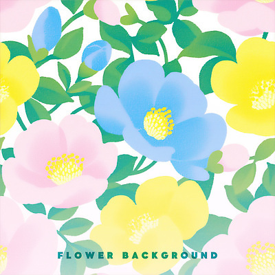 PSD 잎 꽃백그라운드 일러스트 수채화 사람없음 컬러풀 국내일러스트 식물 꽃 컬러 백그라운드 파일형식