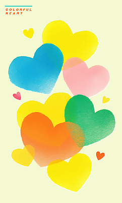 PSD 일러스트 사랑 사람없음 컬러풀 하트백그라운드 겹침 국내일러스트 감정 컬러 백그라운드 하트 파일형식