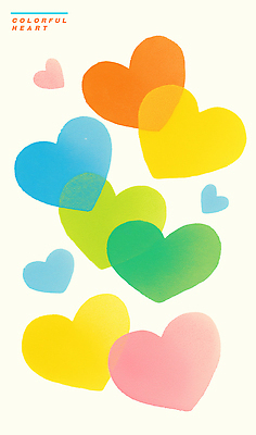 PSD 일러스트 사랑 사람없음 컬러풀 하트백그라운드 겹침 국내일러스트 감정 컬러 백그라운드 하트 파일형식