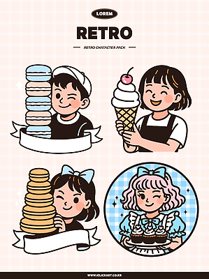 접시 배너템플릿 여자 남자 리본 일러스트 윙크 미소 들기 여러명 상반신 성인 반짝임 세트 쌓기 현수막 체리 컵케이크 복고 콘아이스크림 마카롱 연분홍색 캡모자 성인만 키치 국내일러스트 AI파일 템플릿 모자_잡화 식기 배너 분홍색 다수 컨셉 과일 모션 아이스크림 디저트 표정 사람 케이크 파일형식 벡터