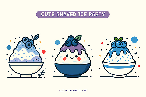 그릇 하늘색 잎 일러스트 미소 사람없음 여름 귀여움 보라색 달콤 시원함 블루베리 빙수 과일빙수 엘리먼트 국내일러스트 AI파일 식물 식기 계절 컬러 컨셉 과일 디저트 표정 파란색 맛 파일형식 벡터