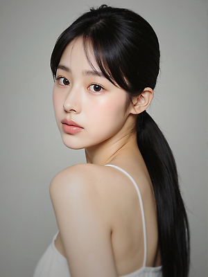 JPG 편집이미지 여자 한명 상반신 성인 민소매 뒤돌아보기 묶은머리 의료성형뷰티 성인여자한명만 편집실사 AI인물포토 AI콘텐츠 1 헤어스타일 상의 모션 사람 CG 여자한명만 성인여자만 파일형식 AI포토