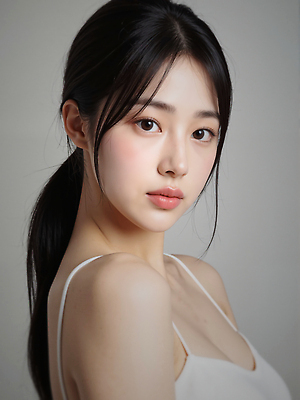 JPG 편집이미지 여자 한명 상반신 성인 민소매 묶은머리 의료성형뷰티 성인여자한명만 편집실사 AI인물포토 AI콘텐츠 1 헤어스타일 상의 사람 CG 여자한명만 성인여자만 파일형식 AI포토