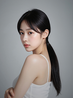 JPG 편집이미지 여자 한명 상반신 성인 민소매 묶은머리 의료성형뷰티 성인여자한명만 편집실사 AI인물포토 AI콘텐츠 1 헤어스타일 상의 사람 CG 여자한명만 성인여자만 파일형식 AI포토