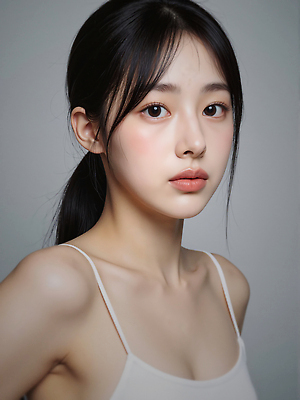 JPG 편집이미지 여자 한명 상반신 성인 민소매 묶은머리 의료성형뷰티 성인여자한명만 편집실사 AI인물포토 AI콘텐츠 1 헤어스타일 상의 사람 CG 여자한명만 성인여자만 파일형식 AI포토