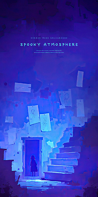 전신 PSD 여자 실루엣 종이 어린이 일러스트 수채화 한명 서기 소녀 파란색 문 계단 어둠 분위기 무서움 호러 소녀한명만 국내일러스트 1 감정 컬러 컨셉 모션 촬영기법 사람 공포 여자한명만 소녀만 파일형식