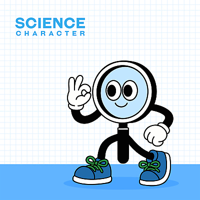 장갑 하늘색 신발 일러스트 돋보기 실험기구 미소 사람없음 걷기 OK 일러캐릭터 AI파일 캐릭터 잡화 과학 모션 표정 손짓 파란색 파일형식 벡터