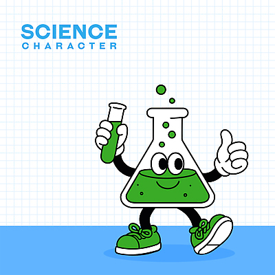 과학 장갑 하늘색 신발 일러스트 미소 들기 사람없음 시험관 삼각플라스크 따봉 일러캐릭터 AI파일 캐릭터 잡화 모션 표정 실험기구 파란색 최고 플라스크 파일형식 벡터