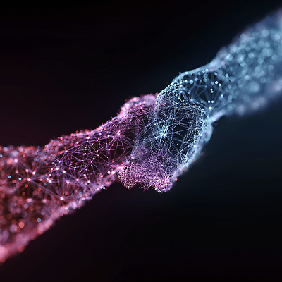 JPG 편집이미지 손 분홍색 하늘색 악수 신체부위 어둠 과학기술 보케 가상현실 이미지편집 편집실사 AI컴퓨터그래픽 AI콘텐츠 컬러 기술 사람 손짓 파란색 CG 파일형식