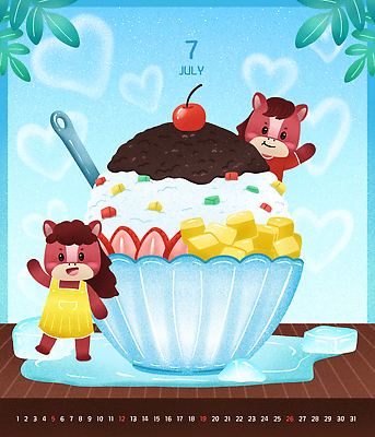 PSD 잎 일러스트 딸기 미소 사람없음 손들기 숟가락 얼음 달력 하트 체리 빙수 망고 팥 7월 패션후르츠 국내일러스트 병오년 붉은말 붉은말캐릭터 자연요소 모양 식물 과일 모션 디저트 수저 표정 말_동물 날짜 열대과일 말캐릭터 파일형식 2026년