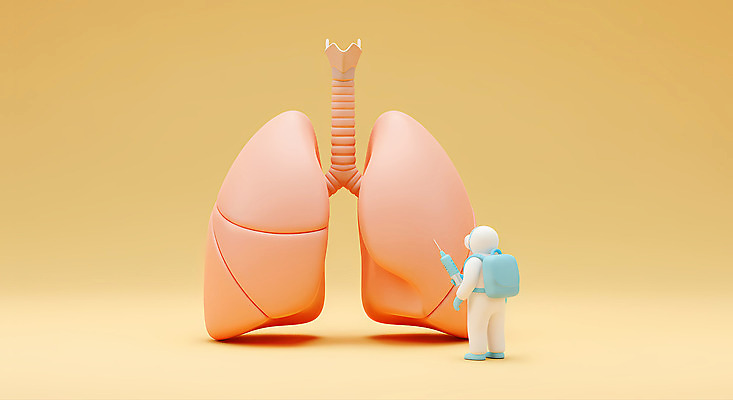 JPG 전신 편집이미지 배낭 건강 병원 주사기 한명 성인 노란색 3D 의사 허파 진찰가방 방역복 편집3D AI컴퓨터그래픽 AI콘텐츠 1 옷 컬러 가방 의학 의료기기 사람 진료 의료진 호흡기관 디지털합성 방역 파일형식