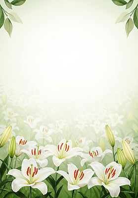 JPG 꽃백그라운드 일러스트 수채화 사람없음 초록색 백합 카피스페이스 국내일러스트 AI일러스트 AI콘텐츠 꽃 컬러 백그라운드 공백 파일형식
