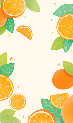 PSD 잎 일러스트 단면 사람없음 주황색 슬라이스 오렌지조각 국내일러스트 식물 컬러 오렌지 파일형식