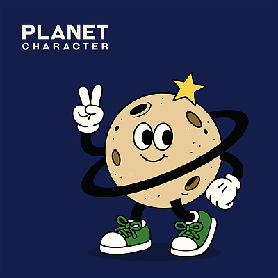 별 일러스트 미소 사람없음 손들기 걷기 행성 남색 브이 일러캐릭터 AI파일 자연요소 캐릭터 컬러 모션 표정 손짓 우주 파일형식 벡터