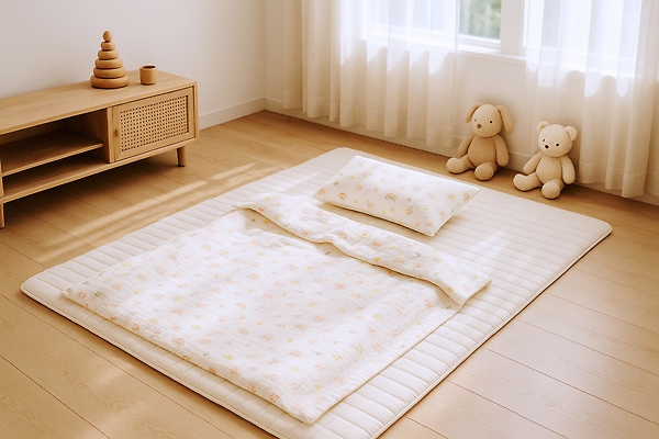 JPG 편집이미지 창문 베개 사람없음 햇빛 곰인형 이불 커튼 포근함 편안함 서랍장 낮잠 나무바닥 토끼인형 베이지색 편집실사 AI포토 AI콘텐츠 인형 컬러 가구 침구 바닥 태양 토끼 잠 감각 CG 파일형식