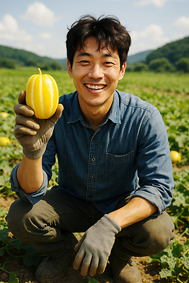 JPG 구름 편집이미지 남자 하늘 산 한명 미소 앉기 성인 여름 농사 시골 신선 농부 참외 웅크림 참외밭 의료성형뷰티 성인남자한명만 제철과일 편집실사 AI인물포토 AI콘텐츠 자연요소 직업 1 계절 밭 농업 과일 모션 표정 사람 CG 제철 남자한명만 성인남자만 파일형식 AI포토