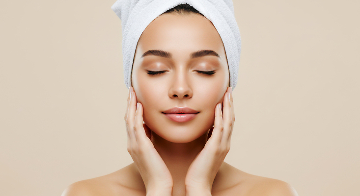 JPG 편집이미지 여자 두건 한명 미소 상반신 성인 뷰티 눈감음 만지기 베이지색 의료성형뷰티 성인여자한명만 편집실사 AI인물포토 AI콘텐츠 1 컬러 모션 표정 사람 CG 여자한명만 성인여자만 파일형식 AI포토