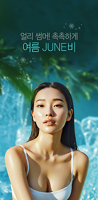 PSD 편집이미지 여자 한명 상반신 성인 촉촉함 수분 청록색 보습 의료성형뷰티 성인여자한명만 이미지편집 1 컬러 사람 젖음 여자한명만 성인여자만 파일형식