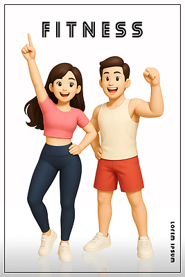 전신 PSD 편집이미지 여자 남자 허리손 웃음 성인 두명 운동복 손들기 헬스 주먹 가리킴 스포츠캐릭터 성인만 이미지편집 캐릭터 옷 포즈 모션 표정 사람 손짓 운동 파일형식