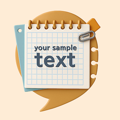 PSD 편집이미지 말풍선 타이포그라피 사람없음 3D 기록 클립 베이지색 스프링수첩 카피스페이스 편집3D 문자 컬러 다이어리 공백 디지털합성 파일형식