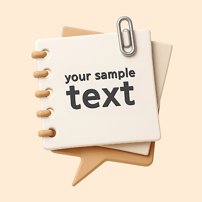 PSD 편집이미지 말풍선 타이포그라피 사람없음 3D 기록 클립 베이지색 스프링수첩 카피스페이스 편집3D 문자 컬러 다이어리 공백 디지털합성 파일형식