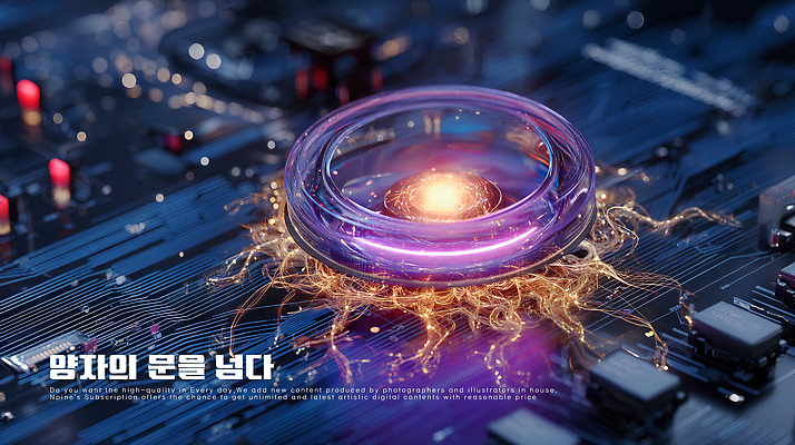 PSD 편집이미지 포스터 미래 사람없음 빛 문 디지털 과학기술 발전 회로판 보케 메모리 전자회로 넘기 SF 신기술 이미지편집 컨셉 모션 기술 파일형식