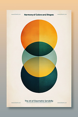 PSD 편집이미지 디자인 포스터 사람없음 초록색 주황색 원형 겹침 그라데이션 구성 이미지편집 도형 컬러 파일형식